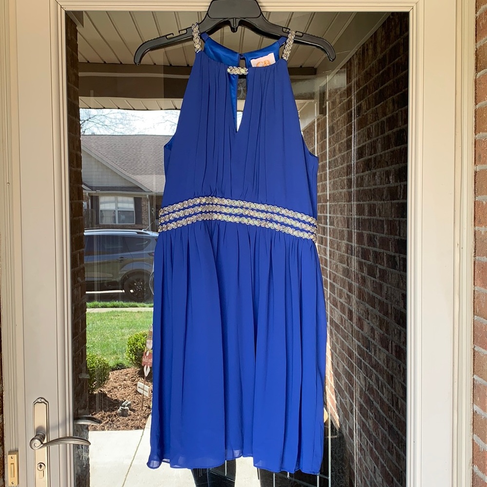 Royal blue formal dress